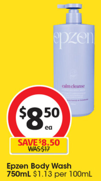 Coles Epzen Body Wash 750mL offer