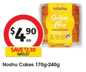 Coles Noshu Cakes 170g-240g offer