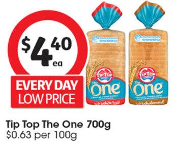 Coles Tip Top The One 700g offer