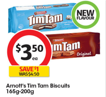 Coles Arnott's Tim Tam Biscuits 165g-200g offer