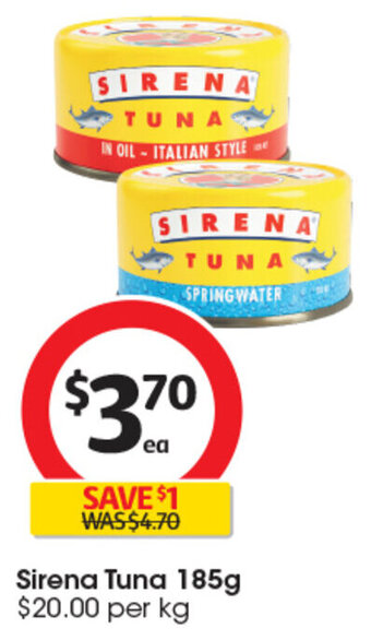 Sirena Tuna 185g