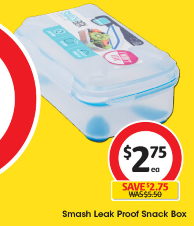 Smash Leak Proof Snack Box offer at Coles