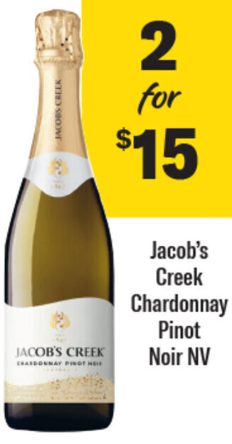 Coles Jacob's Creek Chardonnay Pinot Noir NV offer