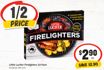 IGA Little Lucifer Firelighters 24 Pack offer