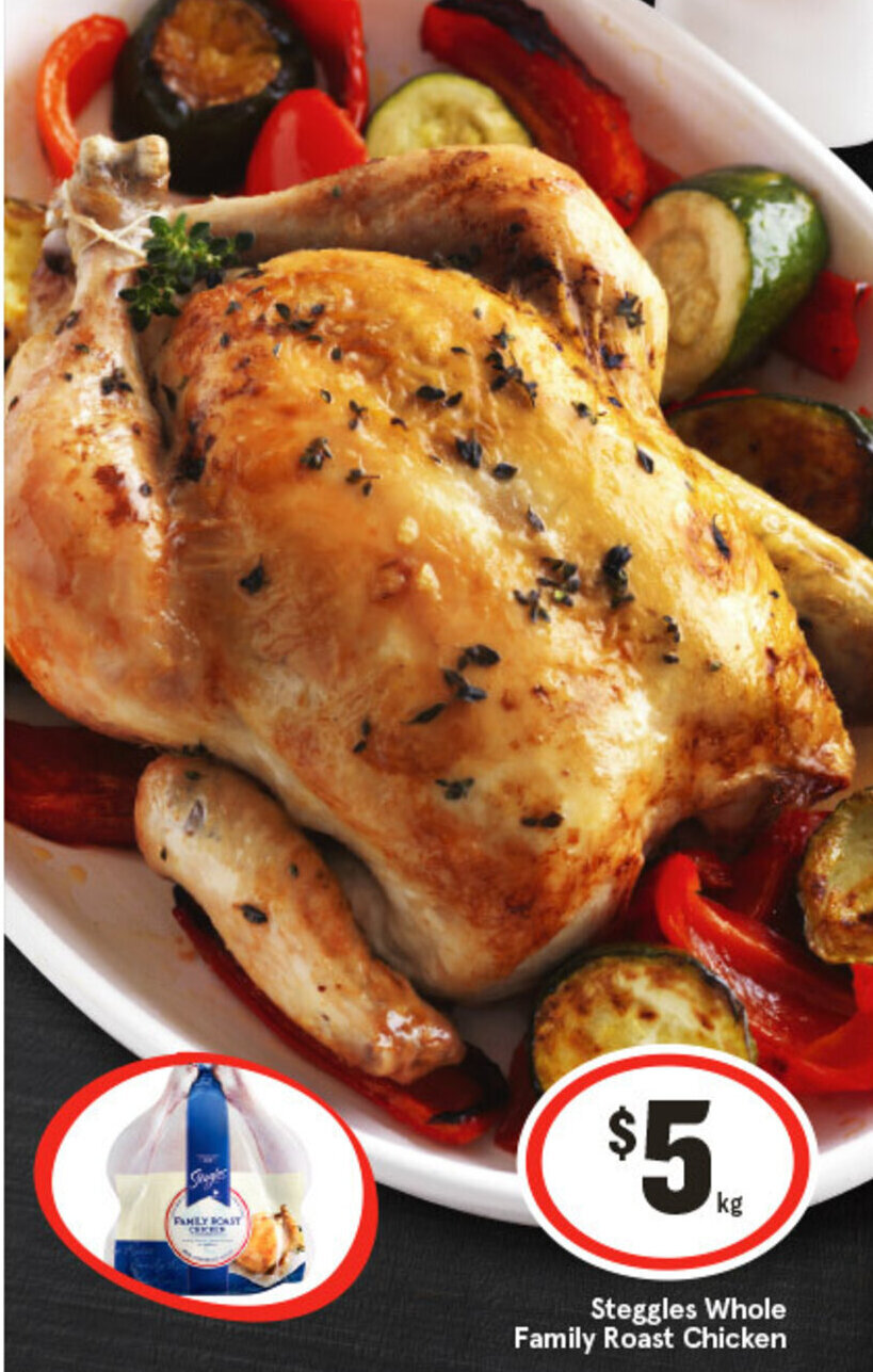 Steggles Whole Family Roast Chicken offer at IGA