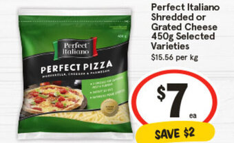 IGA Perfect Italiano Shredded or Grated Cheese 450g Selected Varieties offer