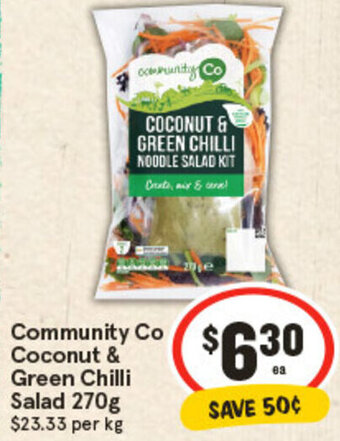 IGA Community Co Coconut & Green Chilli Salad 270g offer
