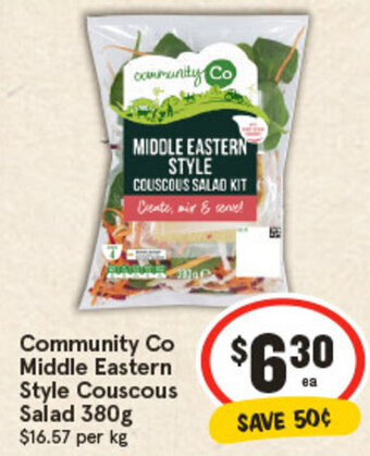 IGA Community Co Middle Eastern Style Couscous Salad 380g offer