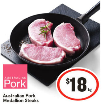 IGA Australian Pork Medallion Steaks offer