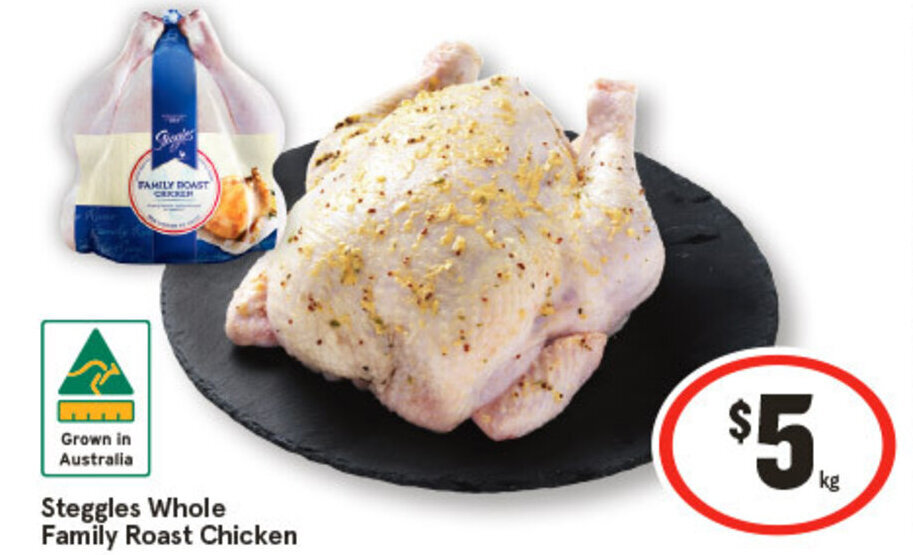 Steggles Whole Family Roast Chicken offer at IGA