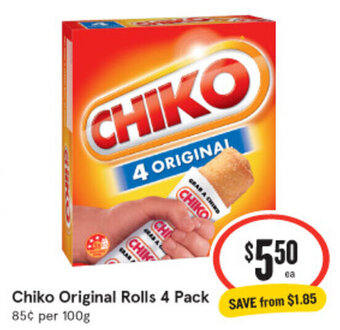 Chiko Original Rolls 4 Pack