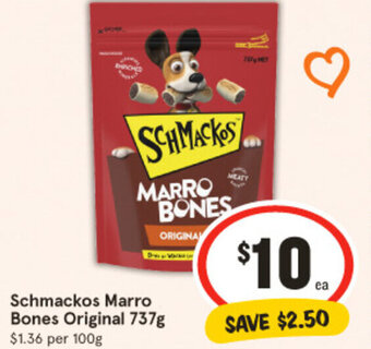 IGA Schmackos Marro Bones Original 737g offer
