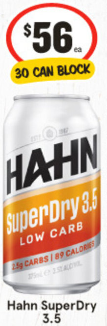 IGA Hahn SuperDry 3.5 offer
