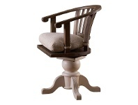 LivingStyles Cornwall Reclaimed Timber Rotating Captain Chair offer