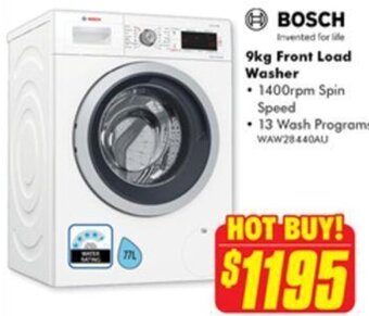 BOSCH 9kg Front Load Washer