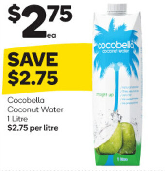 Woolworths Cocobella Coconut Water 1 Litre offer