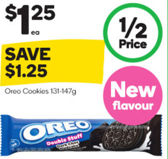 Woolworths Oreo Cookies 131-147g offer