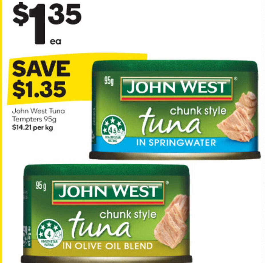 John West Tuna Tempters 95g offer at Woolworths