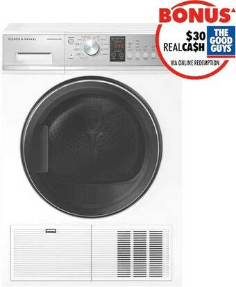 The Good Guys Fisher & Paykel 8kg Condenser Dryer offer