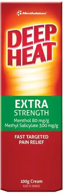 Soul Pattinson Chemist ﻿﻿﻿deep heat extra strength cream 100g offer