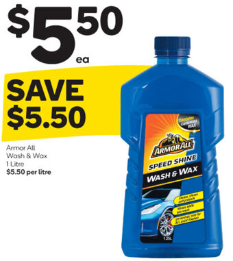 Woolworths Armor All Wash & Wax 1 Litre offer