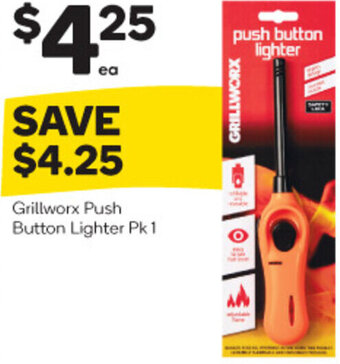 Grillworx Push Button Lighter Pk 1
