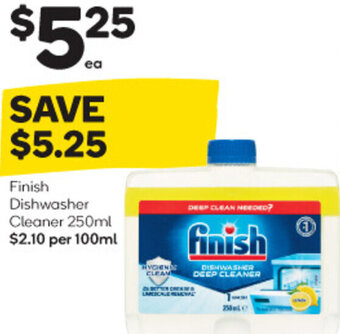 Woolworths Finish Dishwasher Cleaner 250ml offer