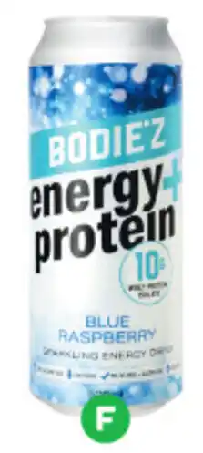 Woolworths F Bodiez Energy+ Protein Sparkling Energy Drink 500ml* offer