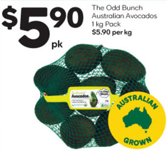 Woolworths The Odd Bunch Australian Avocados 1 kg Pack offer