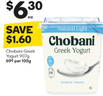 Woolworths Chobani Greek Yogurt 907g offer