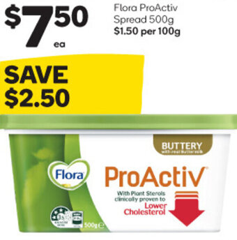 Woolworths Flora ProActiv Spread 500g offer