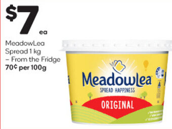 Woolworths MeadowLea Spread 1 kg offer