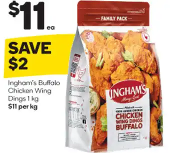 Woolworths Ingham's Buffalo Chicken Wing Dings 1 kg offer