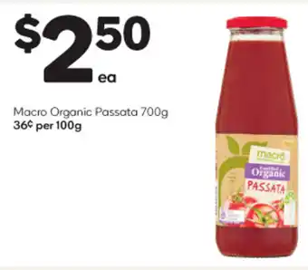 Woolworths Macro Organic Passata 700g offer