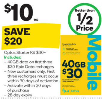 Woolworths Optus Starter Kit offer