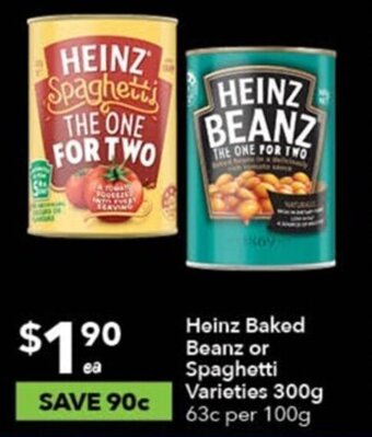 Ritchies Heinz Baked Beanz or Spaghetti Varieties 300g offer