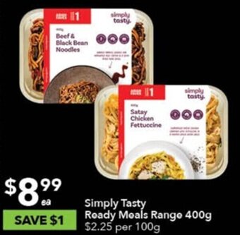 Simply Tasty Ready Meals Range 400g