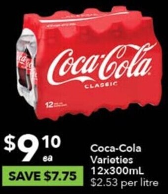 Ritchies Coca-Cola Varieties 12x300mL offer