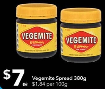 Ritchies Vegemite Spread 380g offer