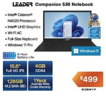 Leader Computers LEADER Companion 530 Notebook offer
