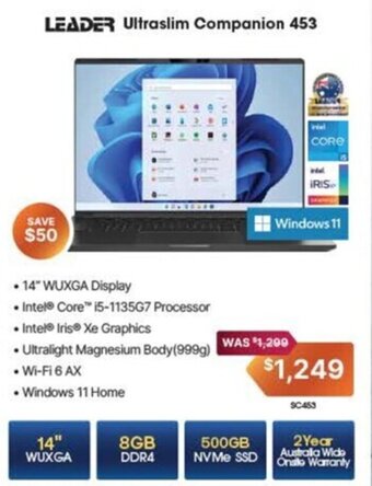 Leader Computers LEADER Ultraslim Companion 453 offer
