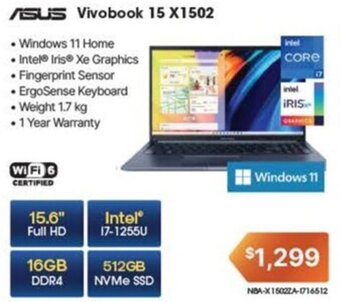 Leader Computers ASUS Vivobook 15 X1502 offer