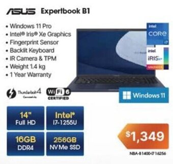 Leader Computers ASUS Expertbook B1 offer
