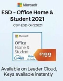 Leader Computers Microsoft ESD - Office Home & Student 2021 CSP-ESD-OHS2021 offer