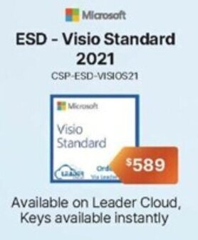 - Microsoft ESD-Visio Standard 2021 CSP-ESD-VISIOS21