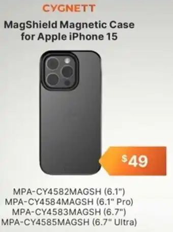 CYGNETT MagShield Magnetic Case for Apple iPhone 15