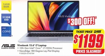 The Good Guys ASUS Vivobook 15.6" i7 Laptop offer