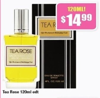 Chemist Warehouse Tea Rose 120ml edt offer