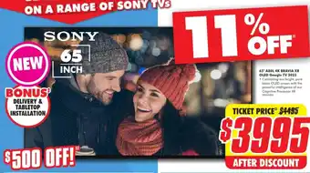 The Good Guys SONY 65" A80L 4K BRAVIA XR OLED Google TV 2023 offer