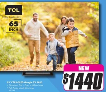 The Good Guys TCL 65" C745 QLED Google TV 2023 offer